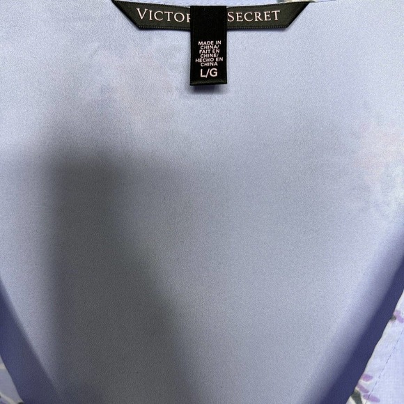 Victoria's Secret Women's Purple Floral Sleeveless V-Neck Babydoll Dress Sz L - Picture 4 of 8